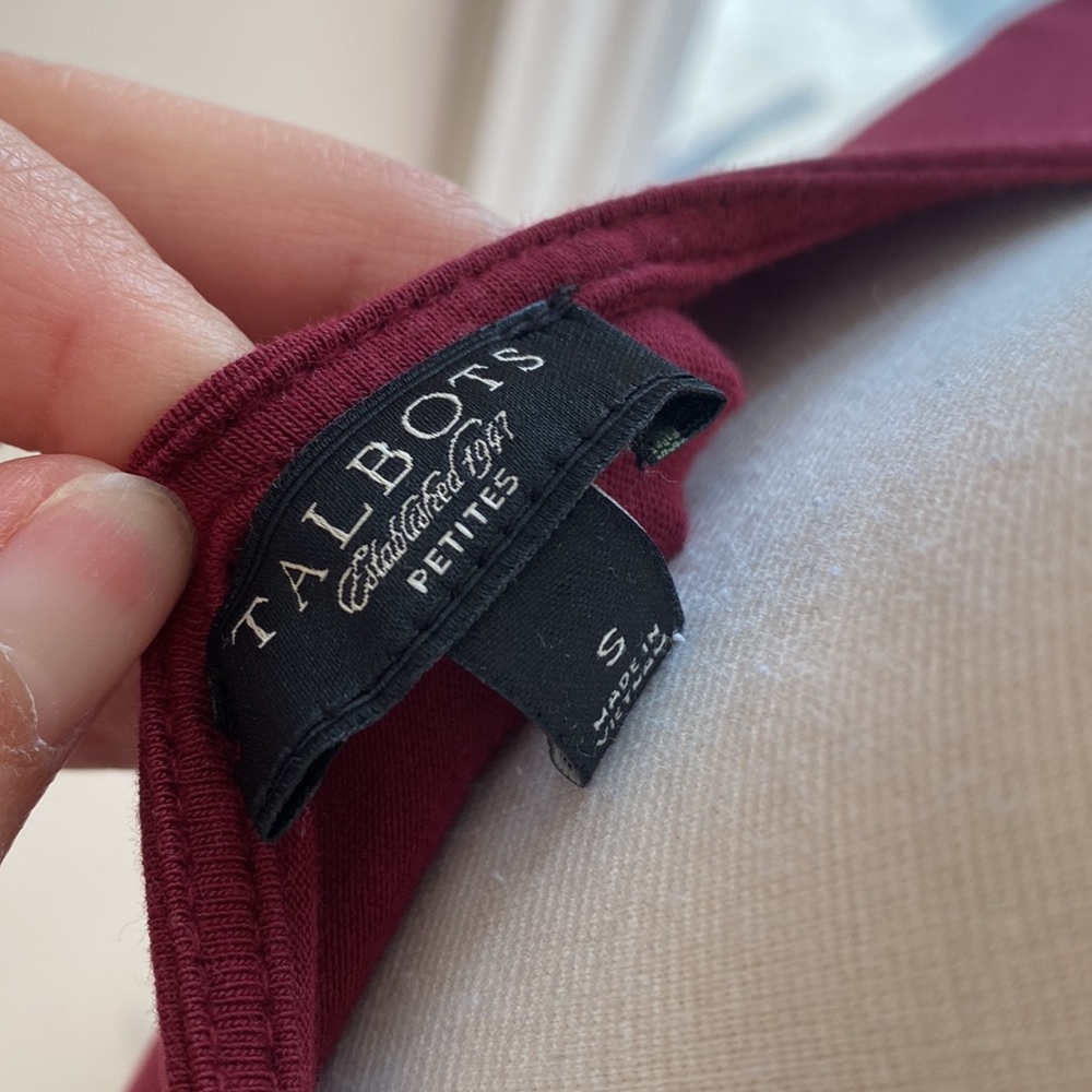 • Talbots Pleated Top • - Picture 6 of 6